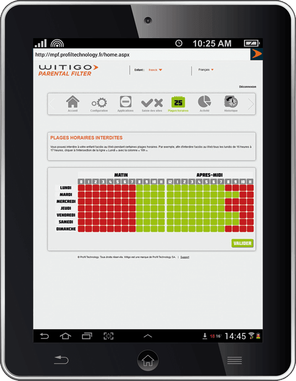 Limiter le temps de connexion à Internet des enfants et adolescents avec Witigo Parental Filter